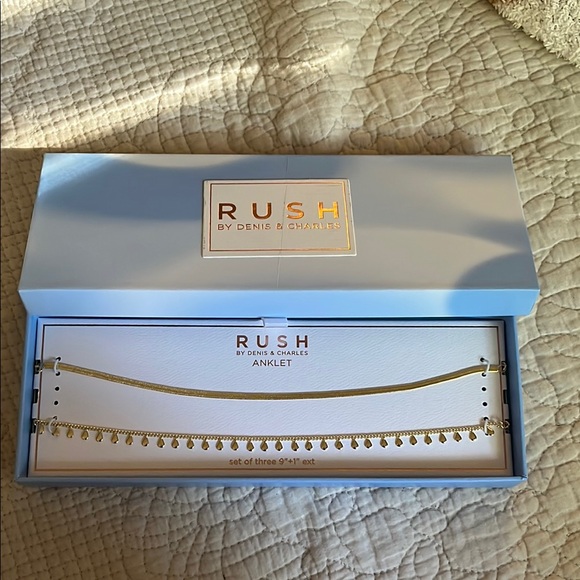 rush Jewelry - Rush by Denis & Charles Gold Anklet Set